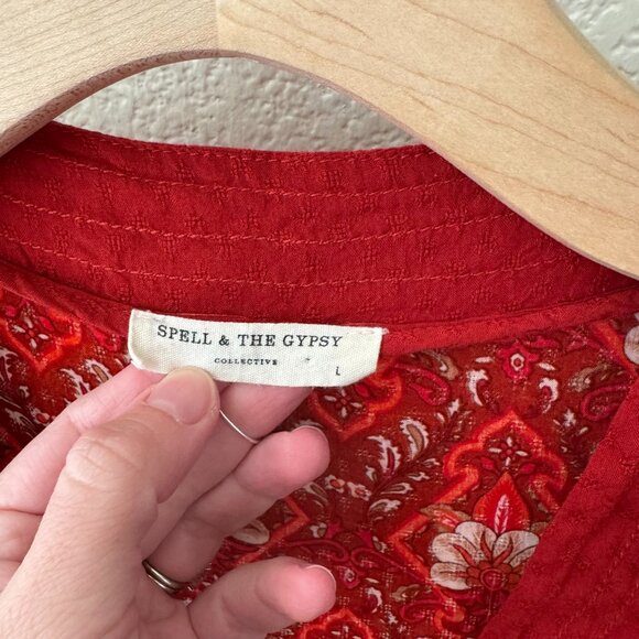 Spell & The Gypsy Jewel Soiree Copper Dress Size Large - Picture 7 of 11